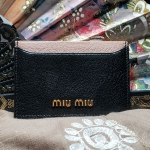 Miu Miu Money, ID, and Card Holder/Wallet